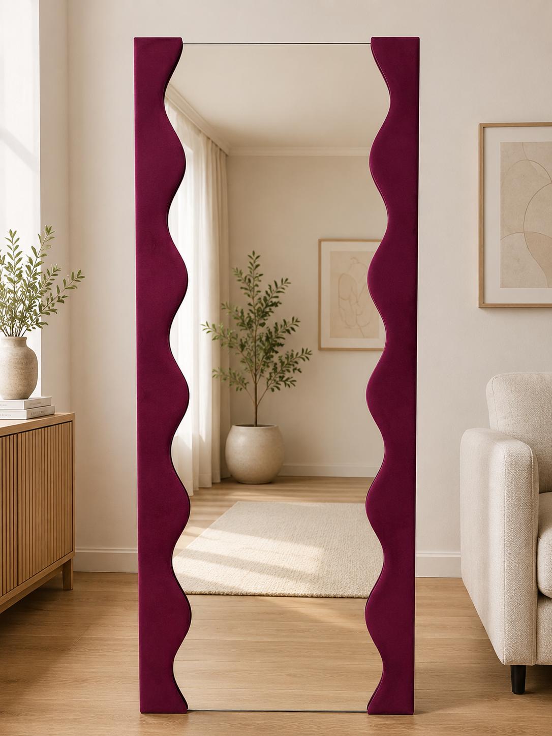 Fabric Framed Mirror